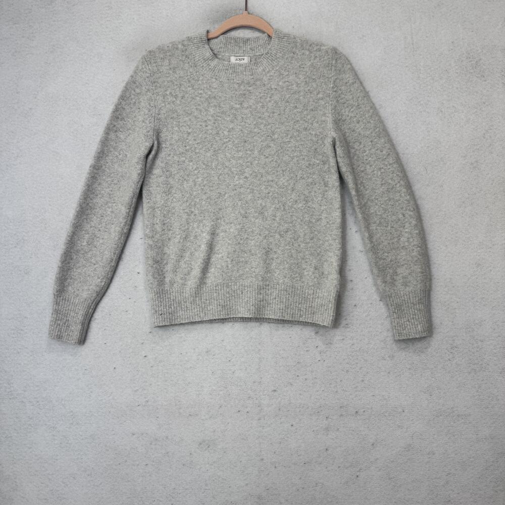 J Crew Sweater Womens XS Gray Extra Soft Crew Neck Long Sleeve Knit Pullover